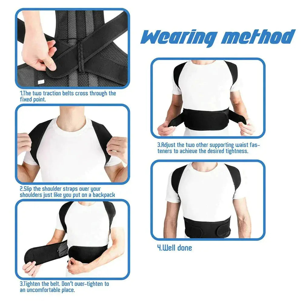 Adjustable Back Brace Posture Corrector Charmante fit